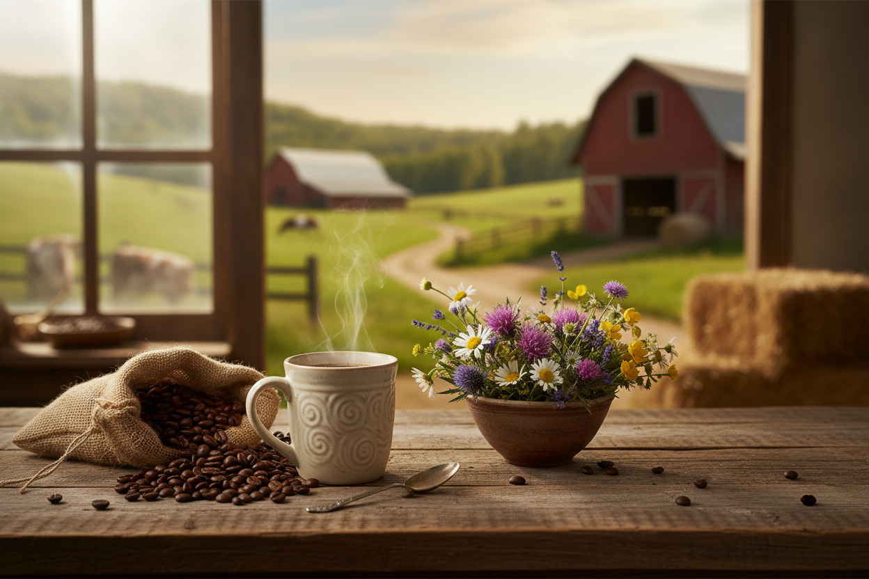 Cozy Coffee Farm Hero